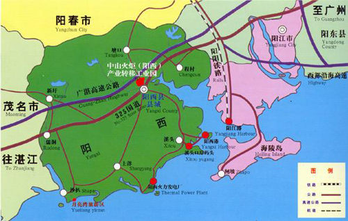 阳西县位置地图 阳西县位置地图