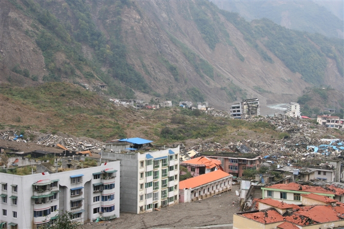 震后北川县城 震后北川县城