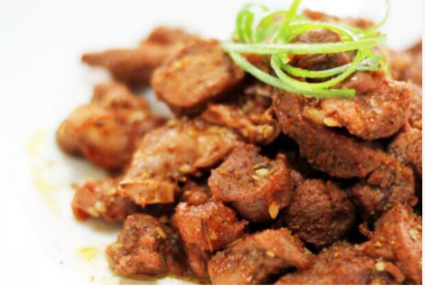 孜然羊肉粒 孜然羊肉粒