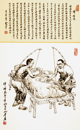 弹棉花(绘画作品) 弹棉花(绘画作品)