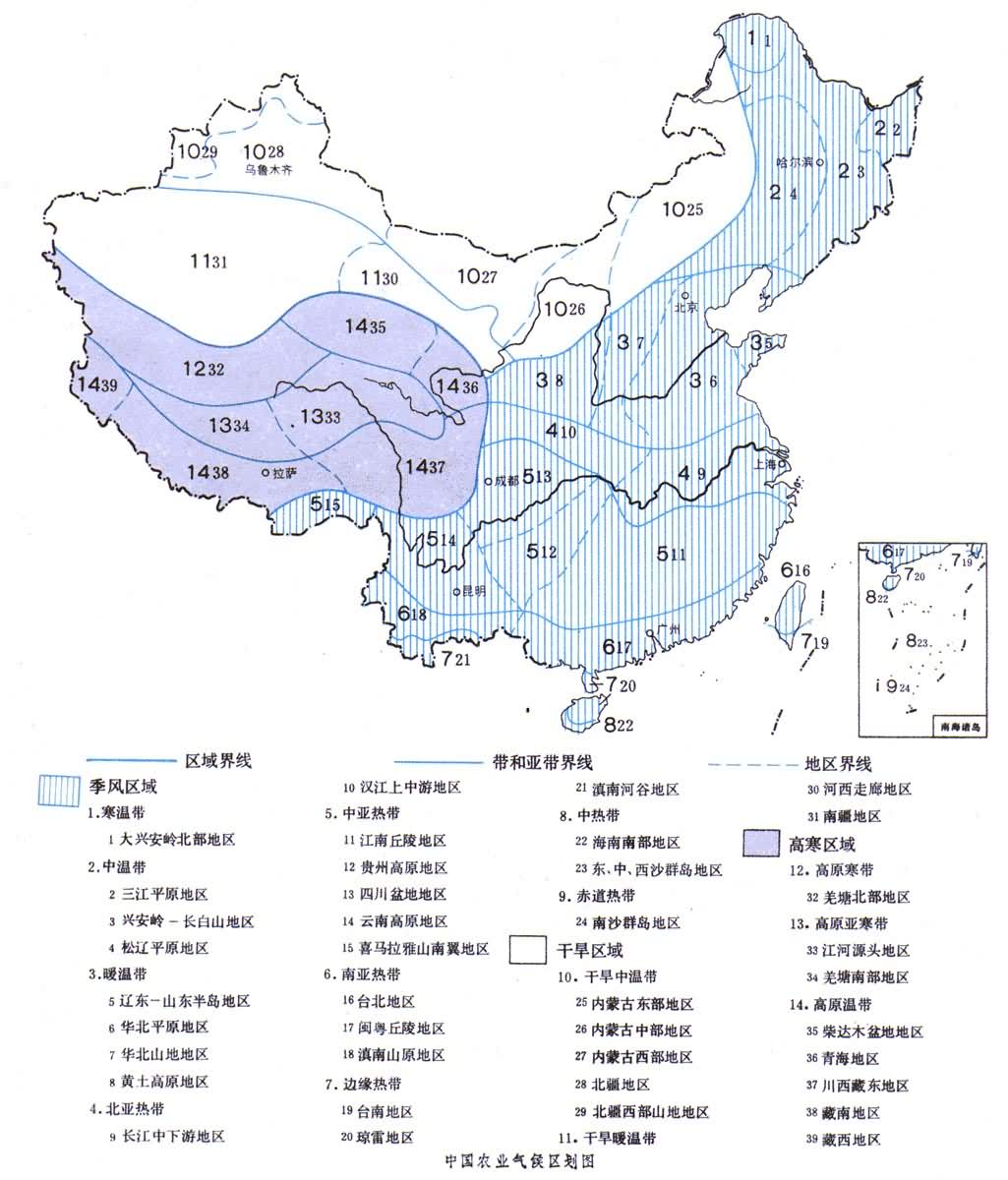 气候区划 气候区划