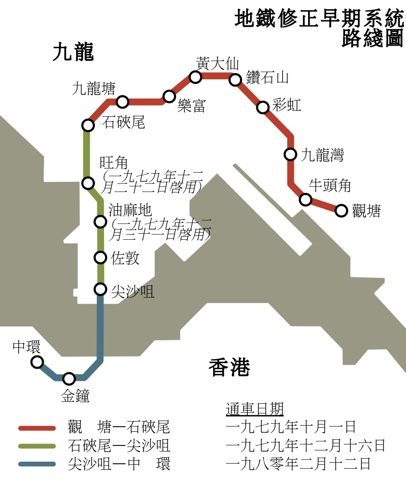 捷运修正早期系统路线图 捷运修正早期系统路线图