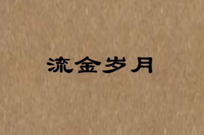 流金岁月(靡宝着言情小说) 流金岁月(靡宝着言情小说)