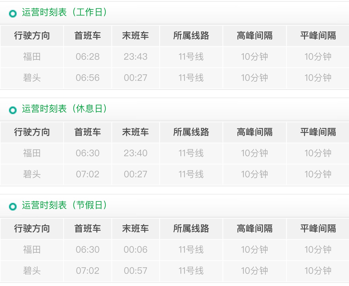 后亭站运营时刻表 后亭站运营时刻表