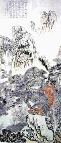 石涛《游华阳山图》 石涛《游华阳山图》
