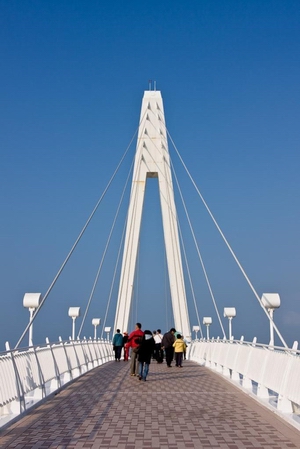 台湾台北淡水渔人码头情人桥 台湾台北淡水渔人码头情人桥