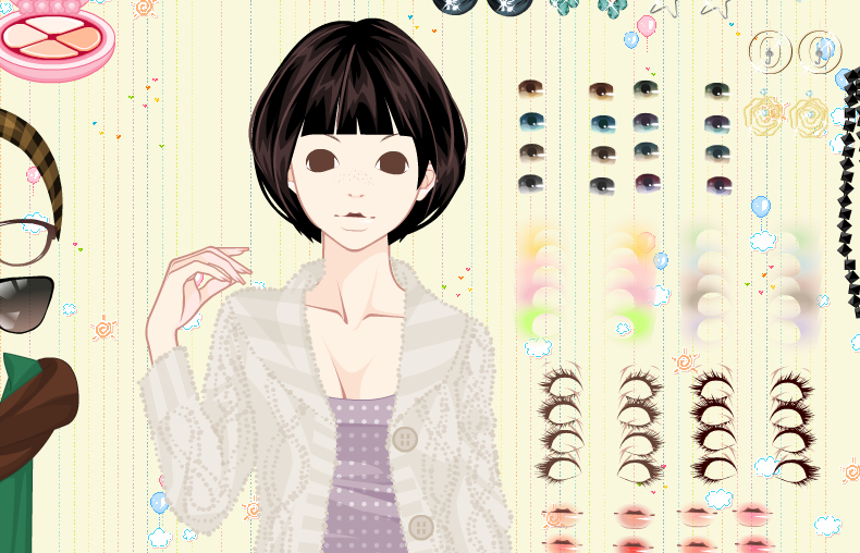 烟燻妆朦胧女