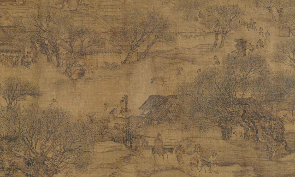 北宋·张择端《清明上河图》(开封郊外) 北宋·张择端《清明上河图》(开封郊外)