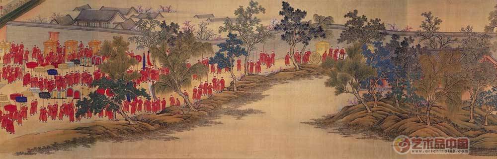 清郎世宁亲蚕图 清郎世宁亲蚕图