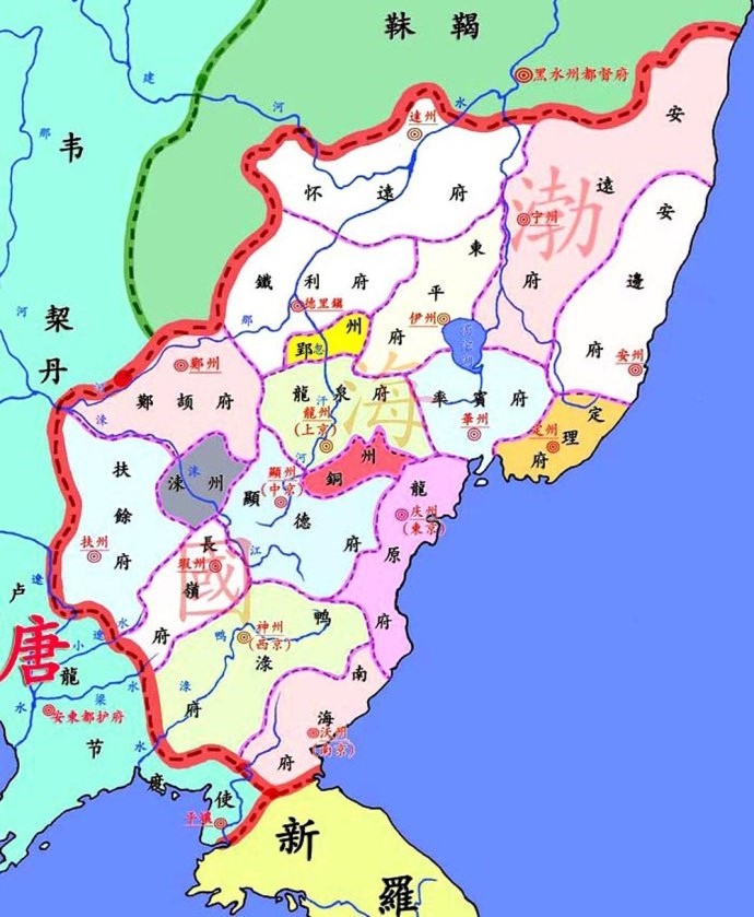 渤海国行政规划 渤海国行政规划
