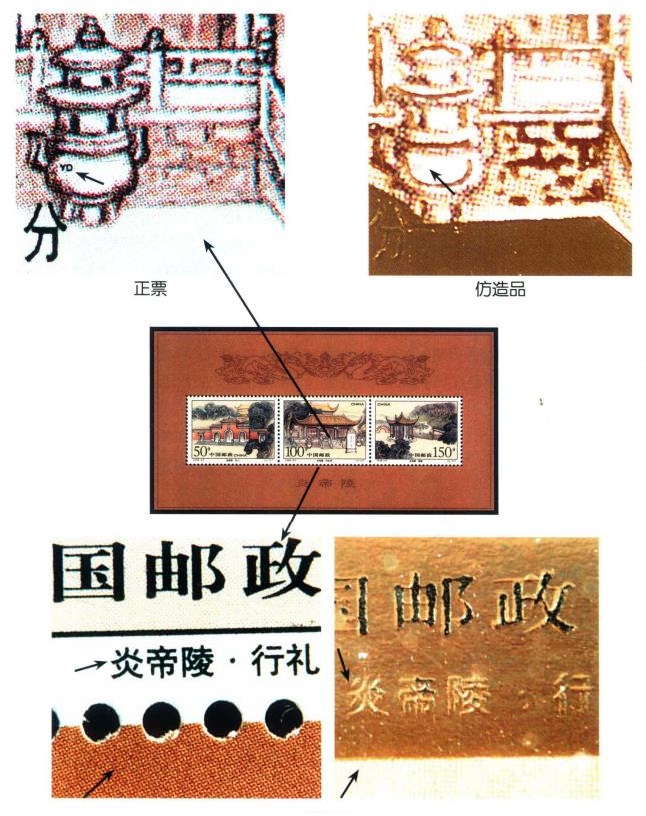 小全张真伪鉴别 小全张真伪鉴别