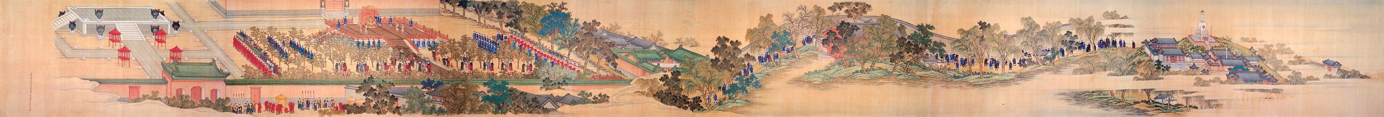 清郎世宁亲蚕图 清郎世宁亲蚕图