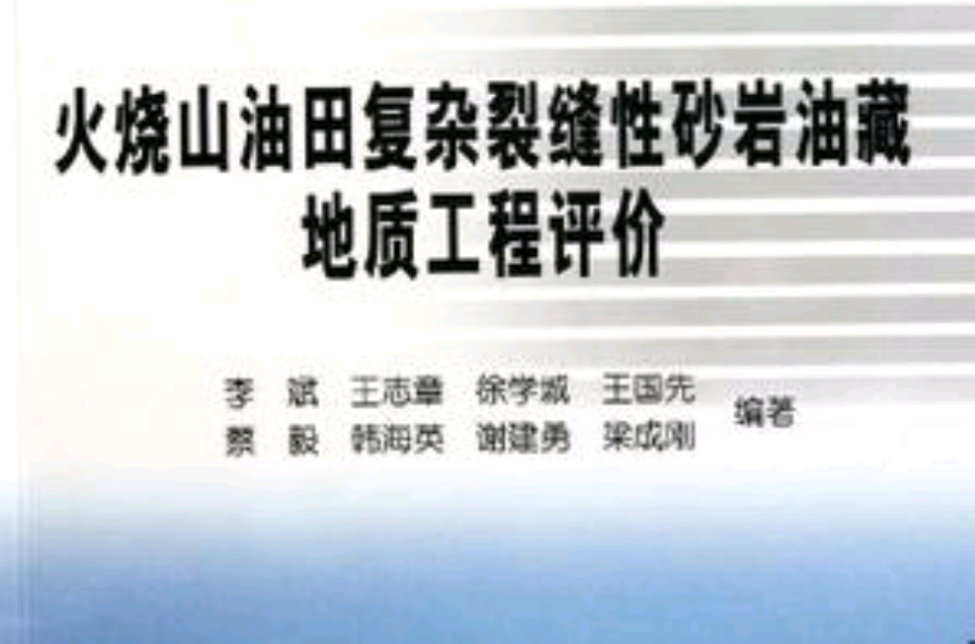 火烧山油田複杂裂缝性砂岩油藏地质工程评价 火烧山油田複杂裂缝性砂岩油藏地质工程评价