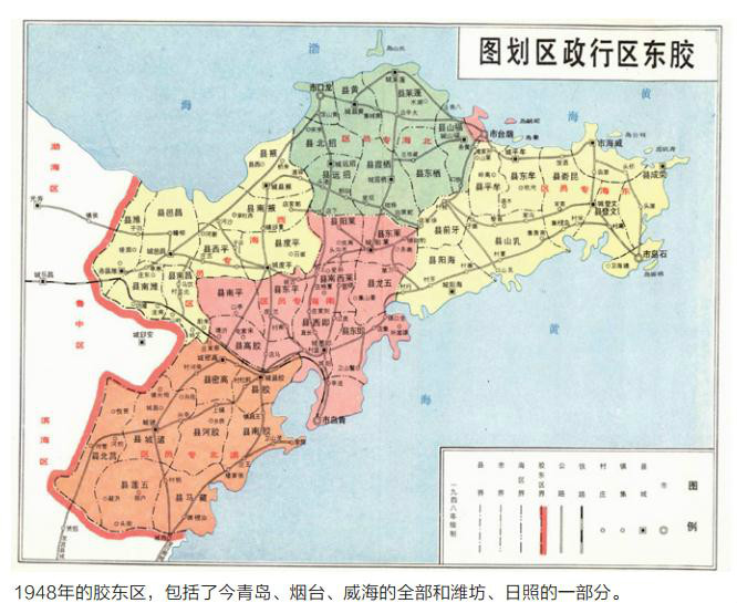 胶东行政区划图 胶东行政区划图