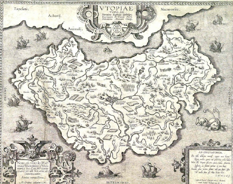 小说中的乌托邦地图 小说中的乌托邦地图