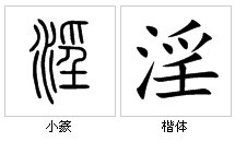 “淫”字源演变 “淫”字源演变