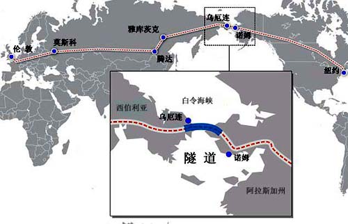 白令海峡海底隧道 白令海峡海底隧道