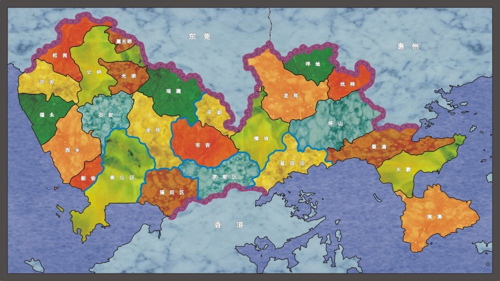 深圳经济特区地图 深圳经济特区地图