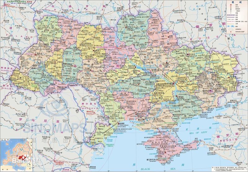 乌克兰地图 乌克兰地图