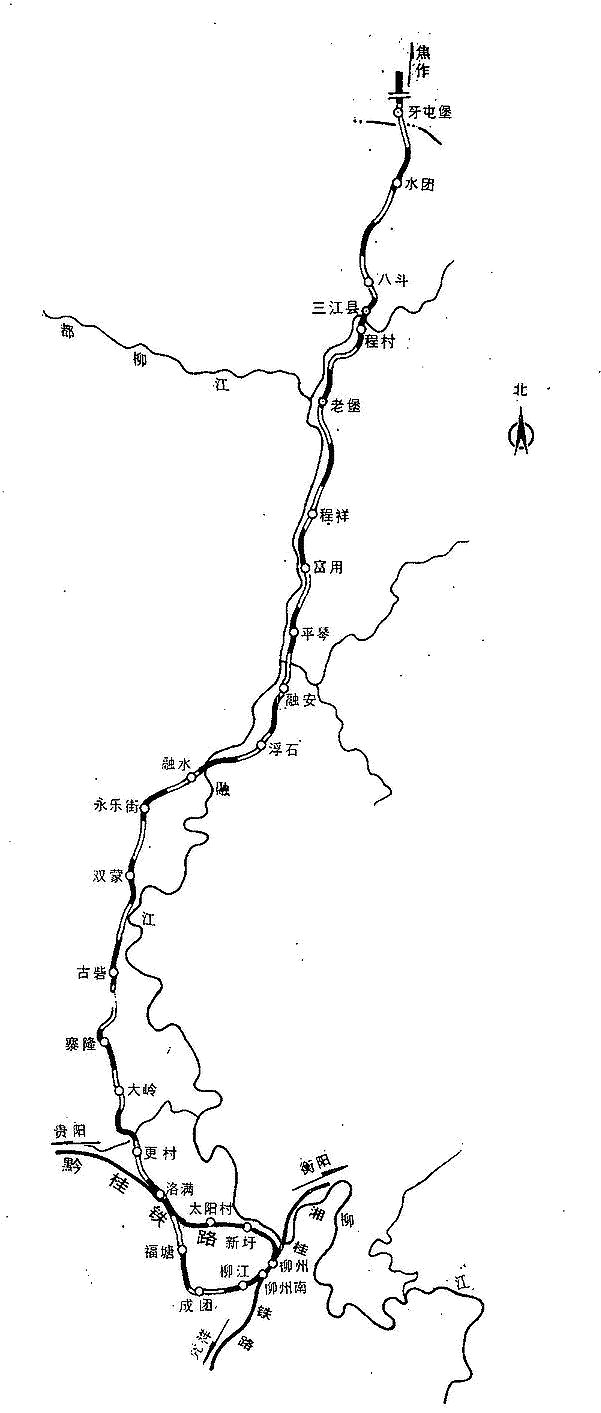 焦柳铁路线路 焦柳铁路线路