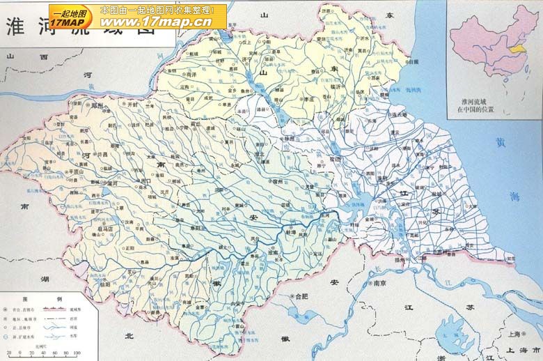 淮河流域图 淮河流域图