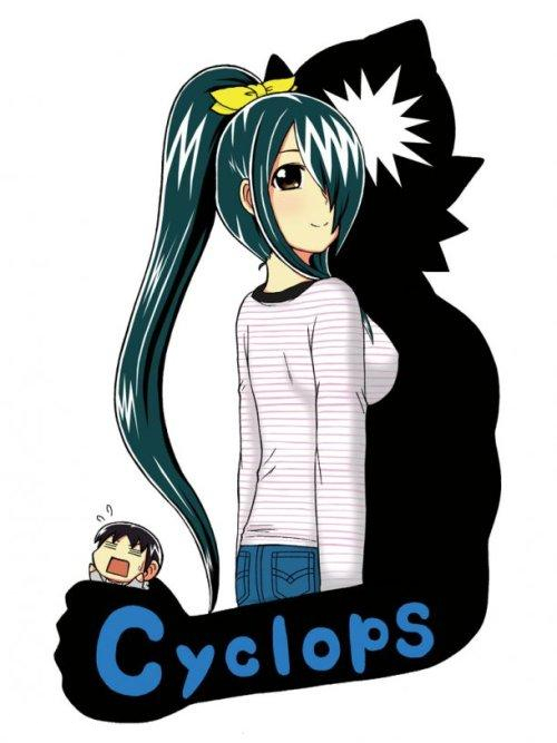 独眼巨人少女斋枫(寅安作画的四格漫画) 独眼巨人少女斋枫(寅安作画的四格漫画)