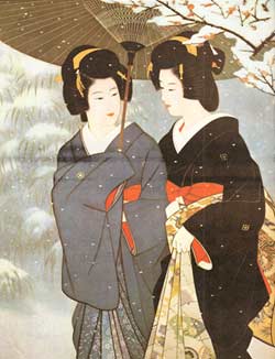 雪暮(1962年) 伊东深水 雪暮(1962年) 伊东深水