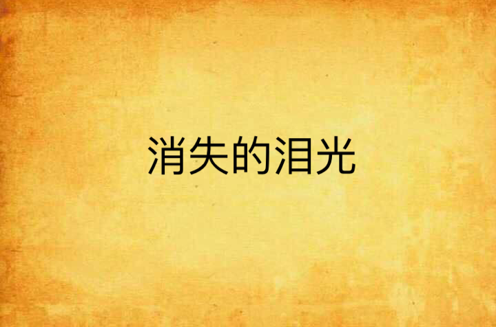 消失的泪光
