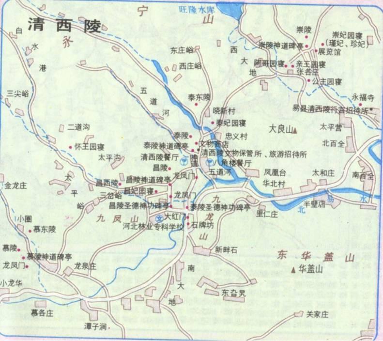 清西陵地图 清西陵地图