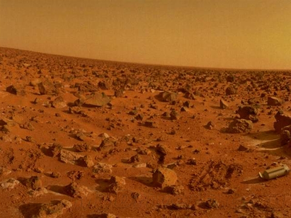 真实的火星地表景观 真实的火星地表景观