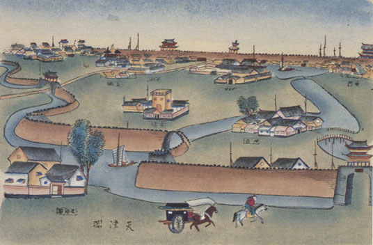 杨柳青年画中描绘的海光寺 杨柳青年画中描绘的海光寺