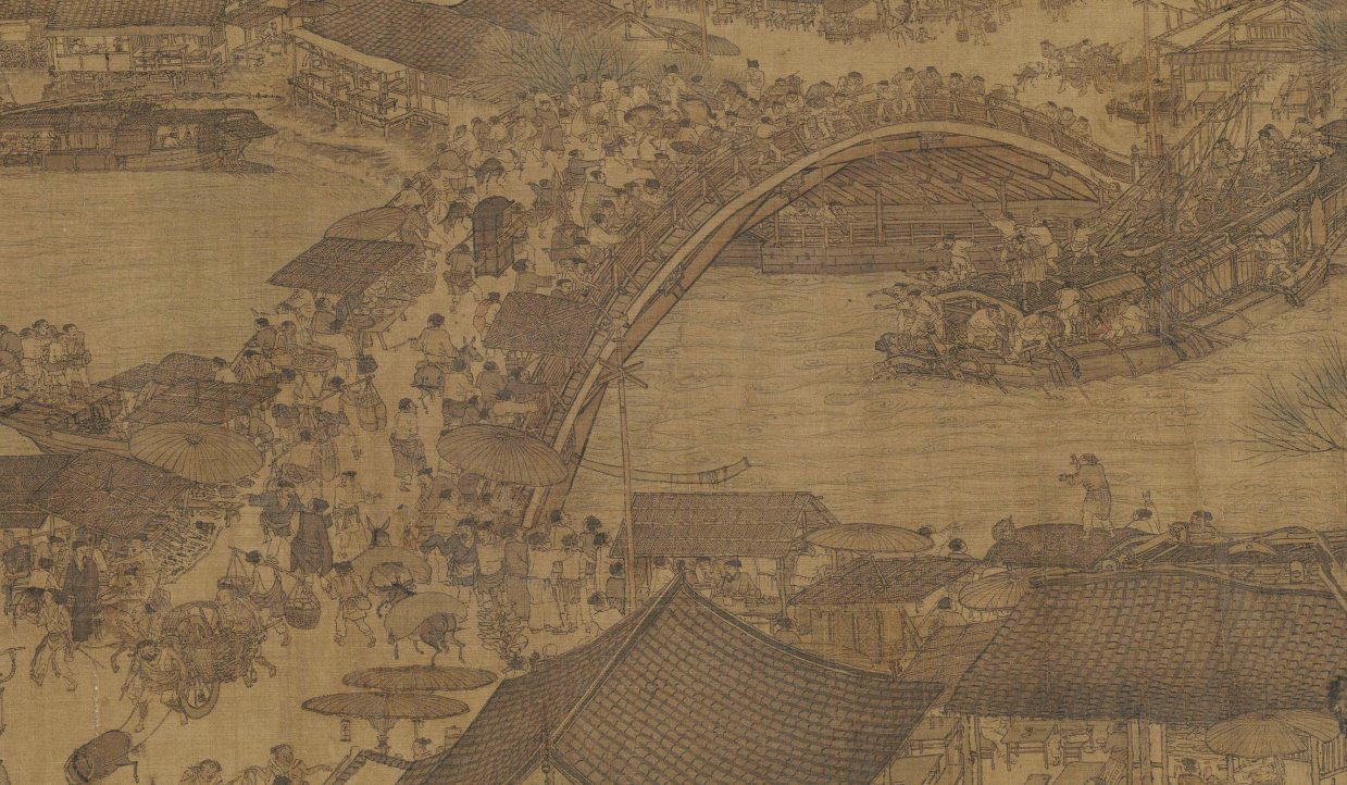 北宋张择端 清明上河图(虹桥局部) 北宋张择端 清明上河图(虹桥局部)
