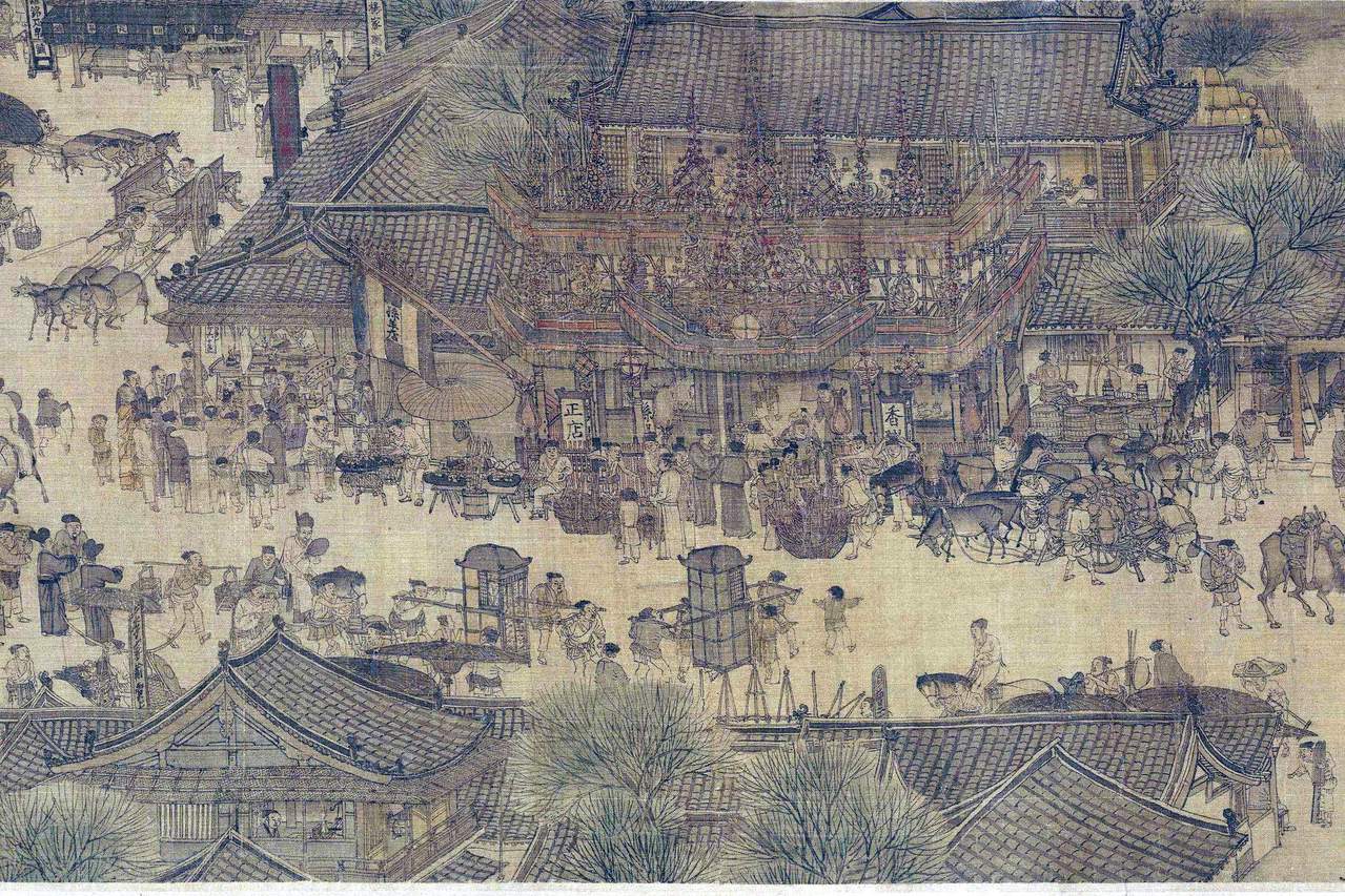 清明上河图局部(酒楼) 清明上河图局部(酒楼)