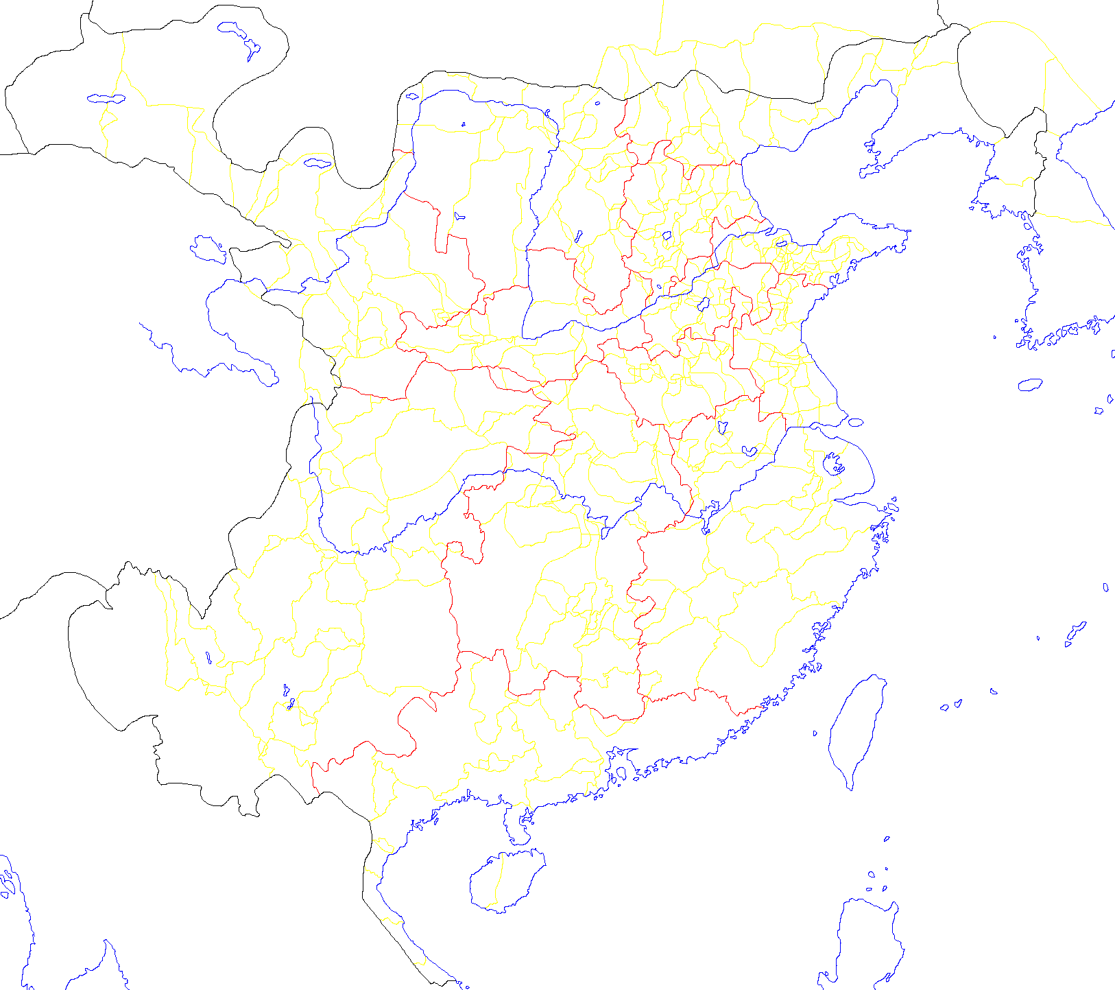 汉朝填充地图 汉朝填充地图
