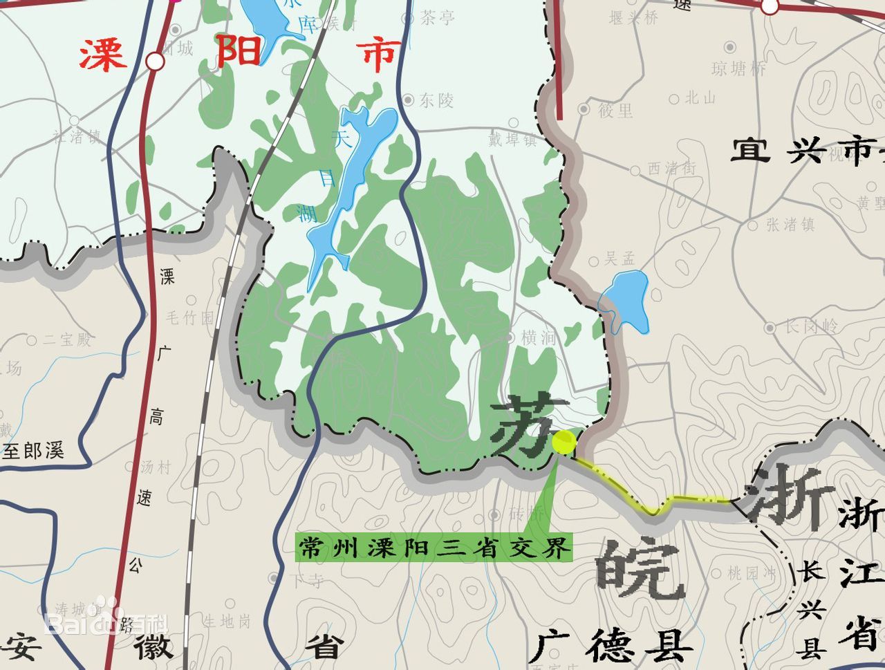 常州溧阳——三省交界 常州溧阳——三省交界