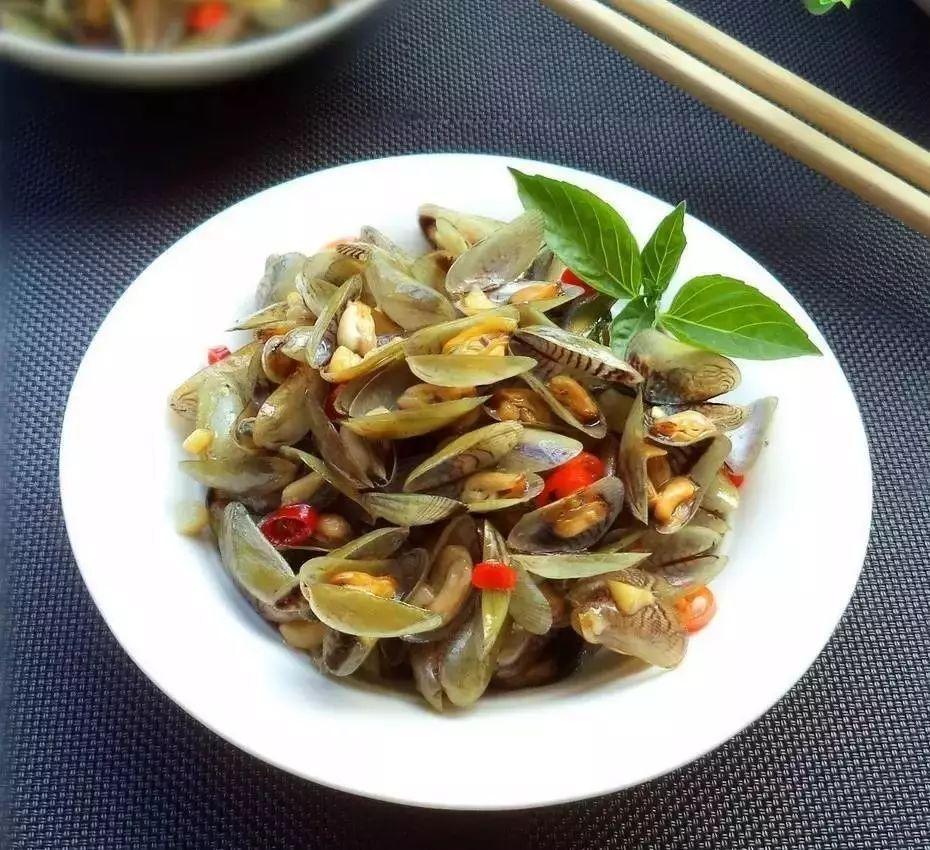潮汕炒薄壳 潮汕炒薄壳