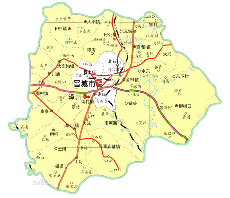 泽州县地图 泽州县地图