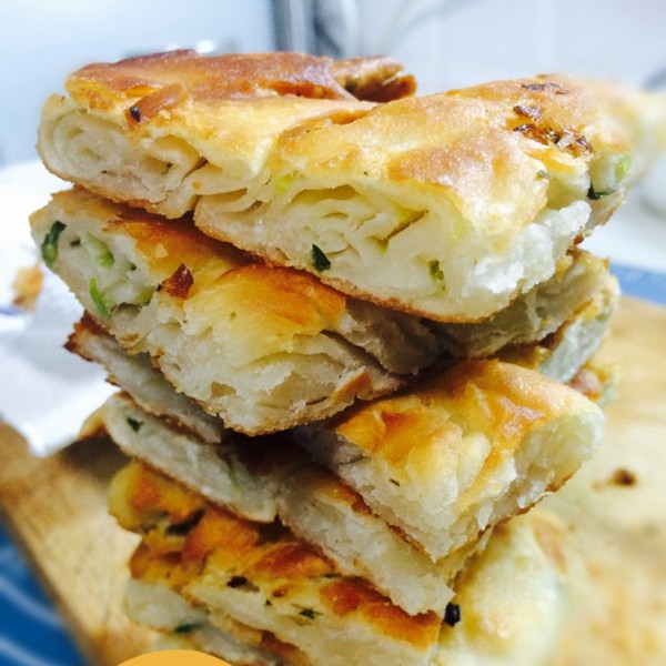 烫麵葱油饼 烫麵葱油饼