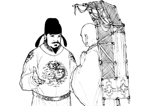 玄奘与太宗肖像 玄奘与太宗肖像