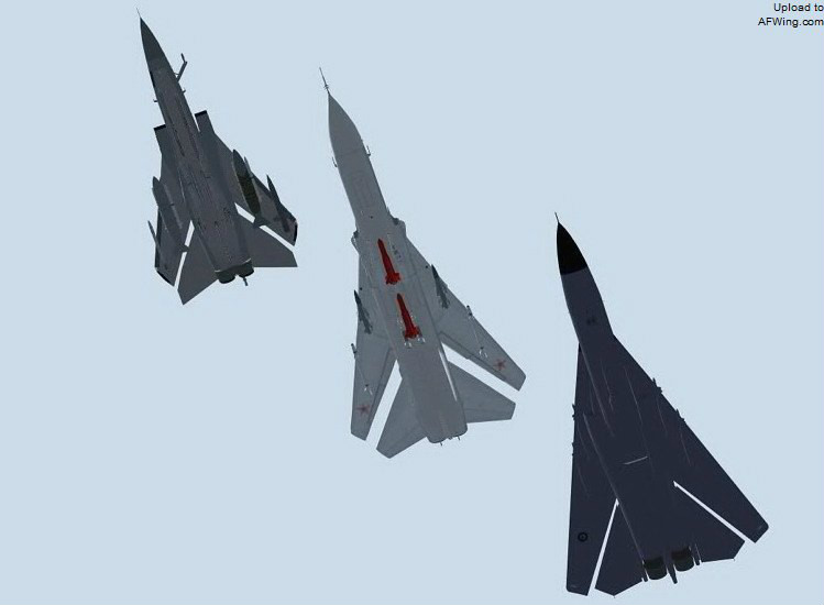 狂风 F-111 苏-24大小对比 狂风 F-111 苏-24大小对比