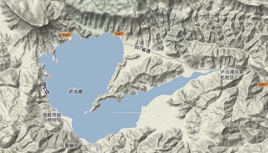 泸沽湖地区地形地貌 泸沽湖地区地形地貌