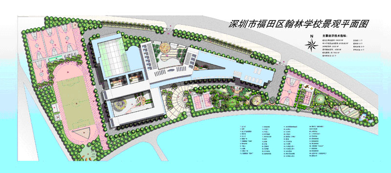 翰林学校景观平面图 翰林学校景观平面图