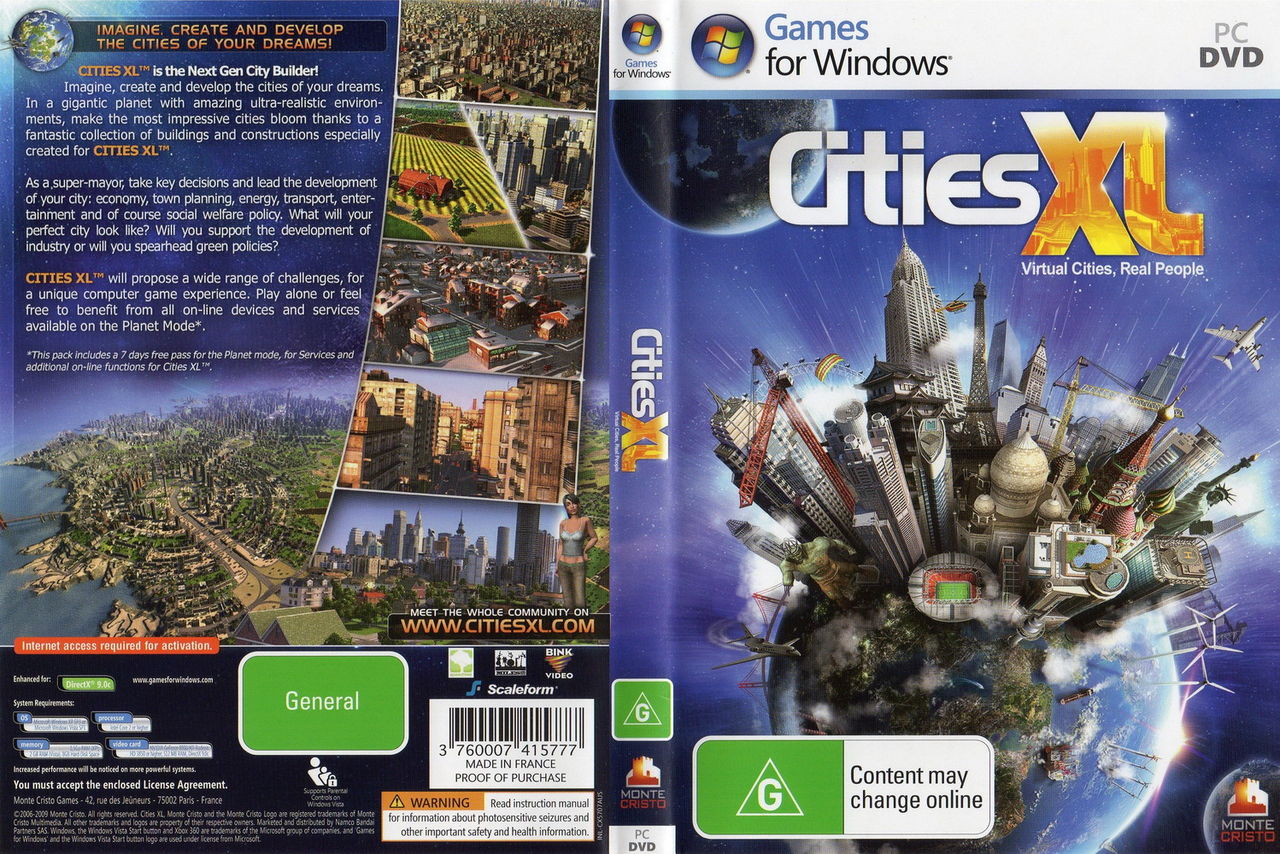 PC版《特大城市》美版封面 PC版《特大城市》美版封面