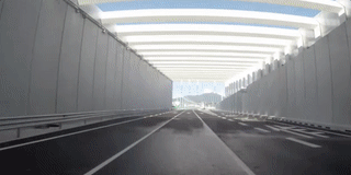 大巴进出港珠澳大桥海底隧道 大巴进出港珠澳大桥海底隧道