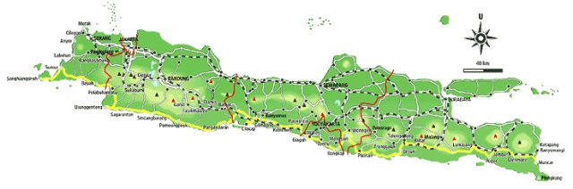 爪哇岛地图 爪哇岛地图