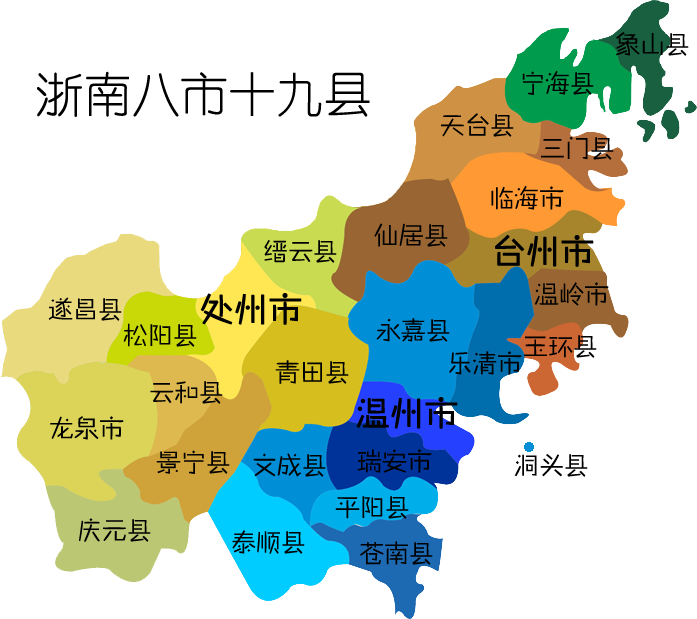 浙南八市十九县 浙南八市十九县