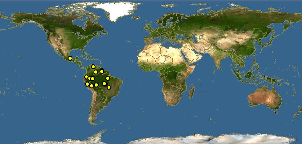 玉米锦蛇分布範围图 玉米锦蛇分布範围图