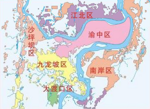 渝中区位置图 渝中区位置图