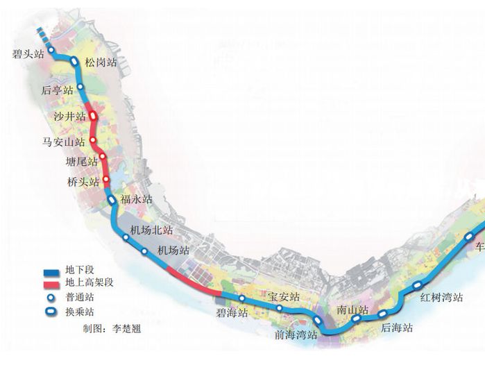 深圳捷运11号线线路图 深圳捷运11号线线路图