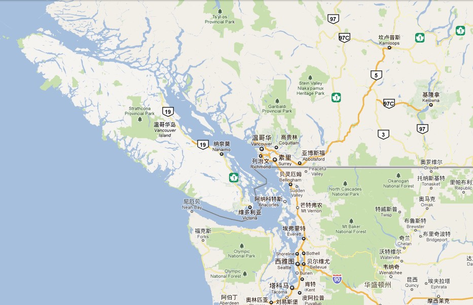 温哥华岛地理位置 温哥华岛地理位置